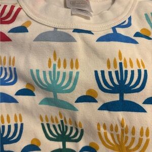 Colorful Menorah Kids pajama set